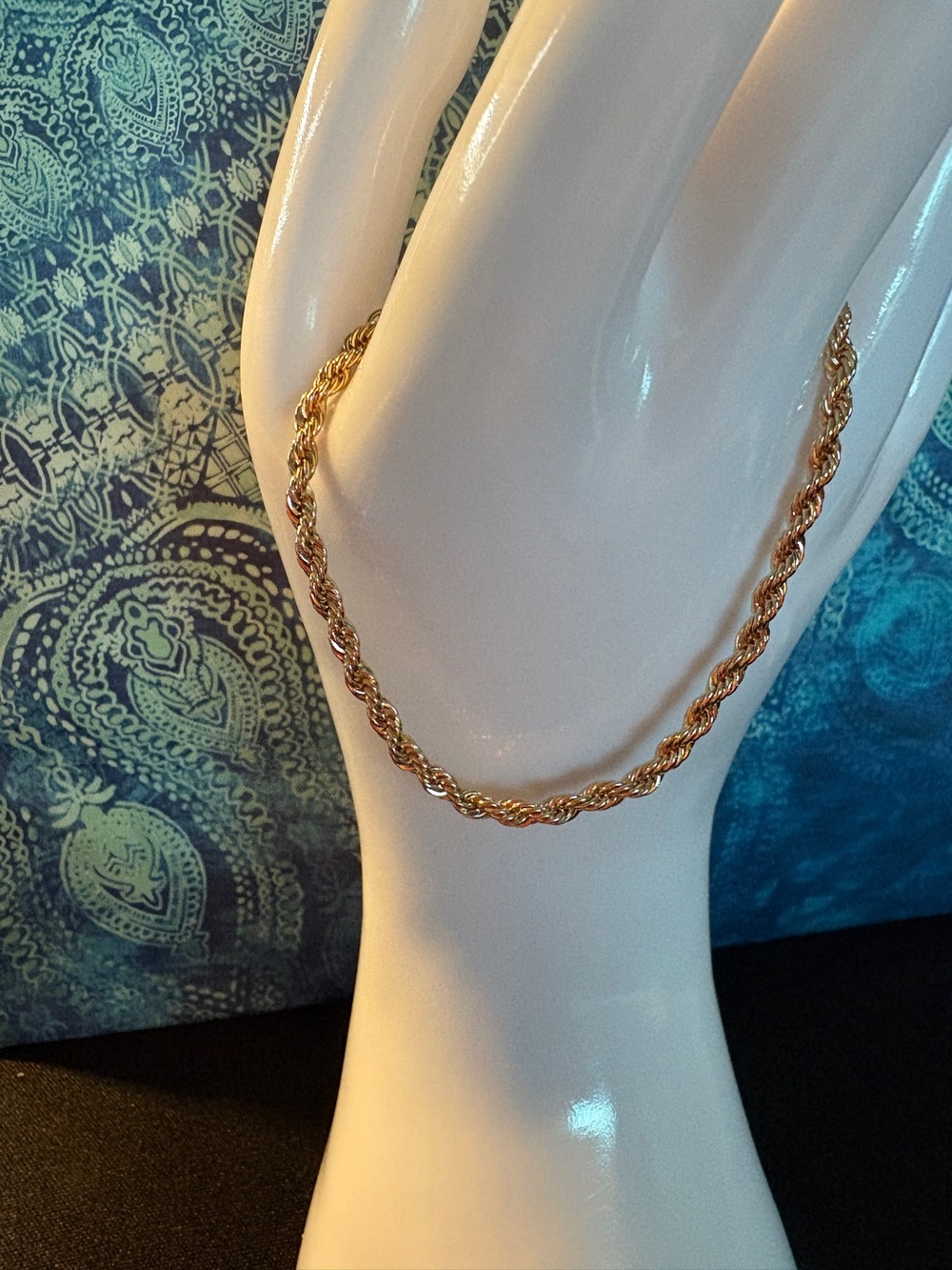 Gold Rope Chain Bracelet
